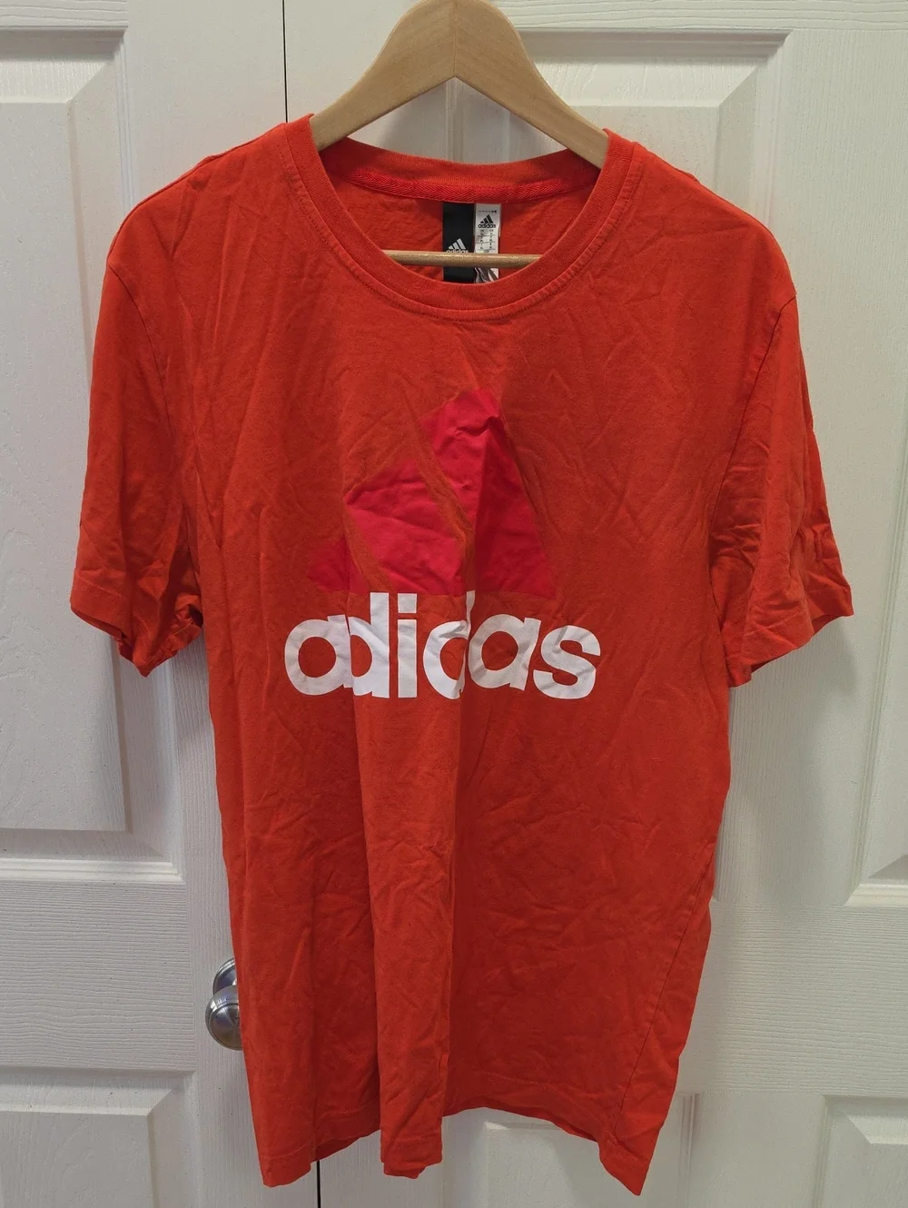 adidas Orange Graphic Logo Tee